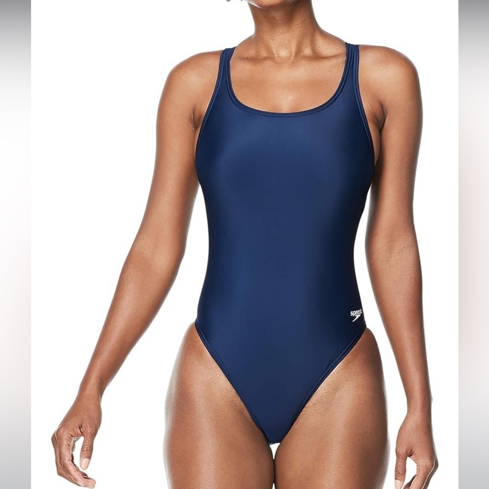 Women’s Navy Blue Speedo One Piece Swimsuit Pro LT Size 26